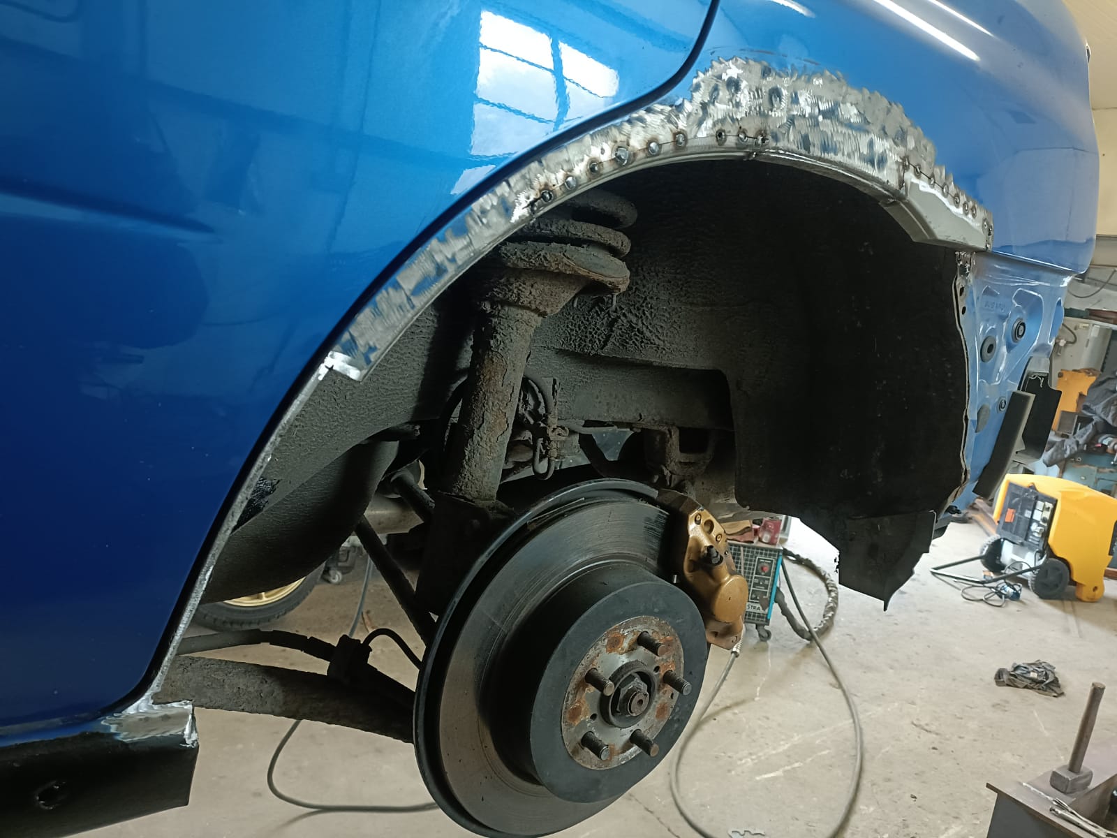 Before - Sill & Rear Arch Repair - Subaru Impreza STI