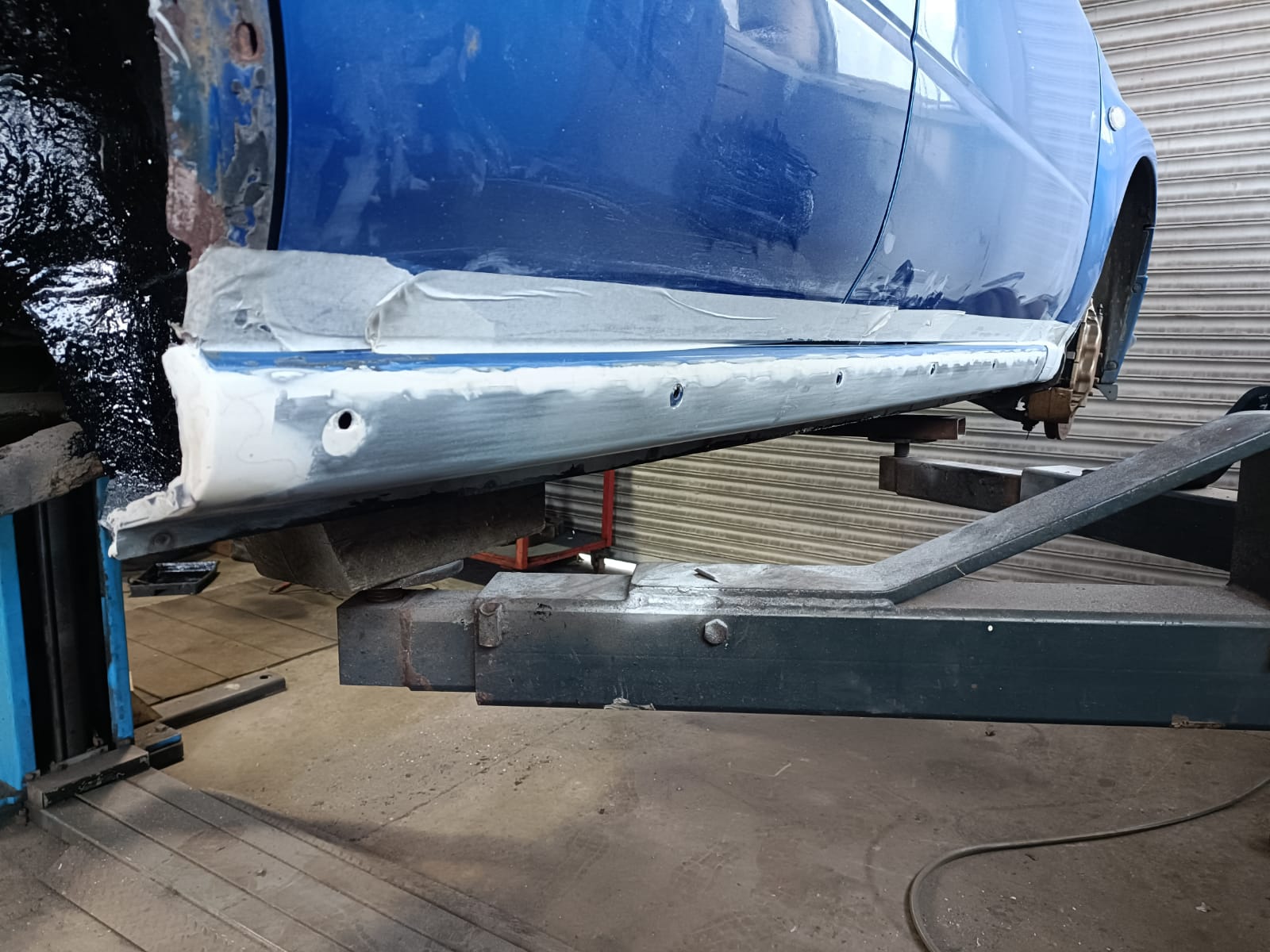 Replacement sill panel in bare metal